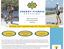 Tablet Screenshot of energyfitnesscoaching.com